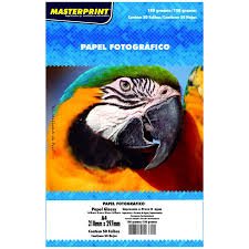 Papel Fotográfico A4 Glossy 180g Masterprint Premium 50 Folhas